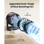 Rechargeable Whisper-Quiet Desk Fan