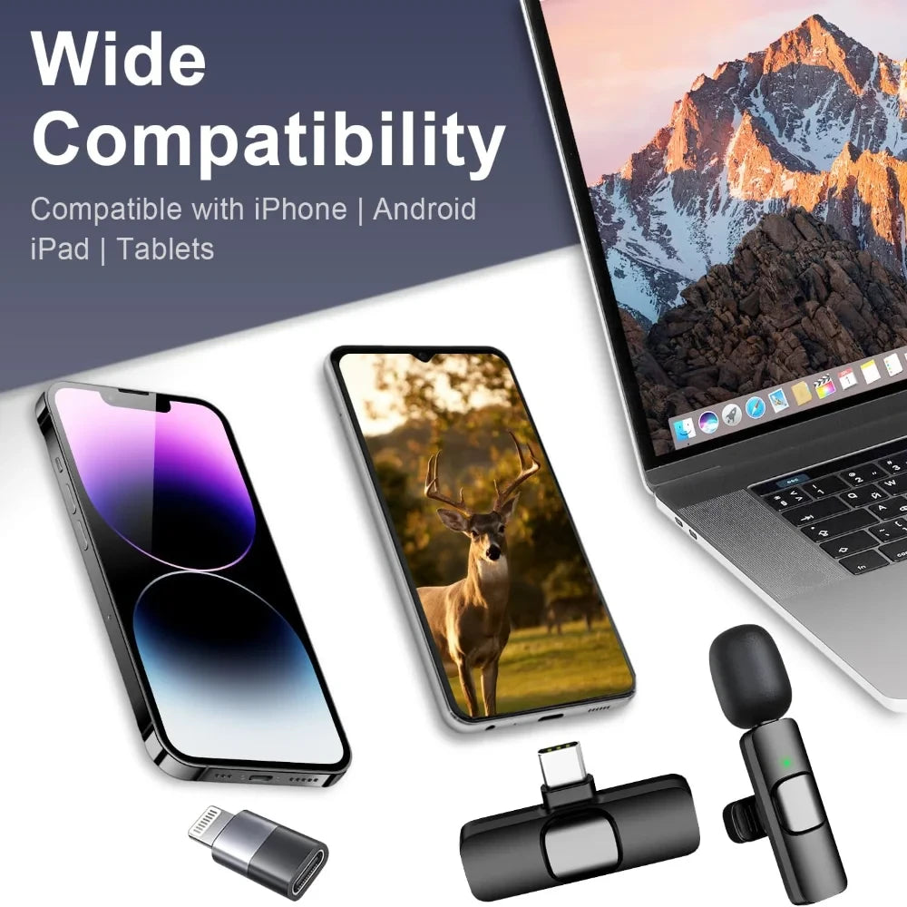 Wireless Lavalier Vlogging Microphones