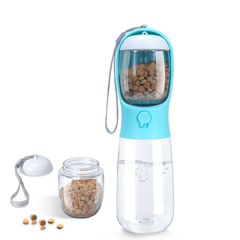 Portable Dog Water Bottle and Treat Container